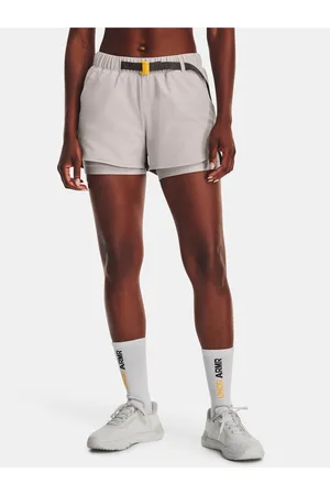Under Armour Světle šedé dámské sportovní kraťasy Terrain