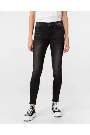 VERO MODA Černé dámské slim fit džíny Ella