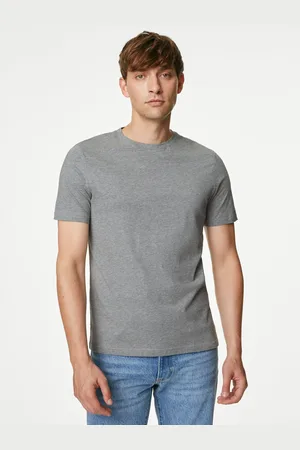 Marks & Spencer Šedé pánské basic tričko