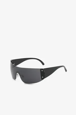 VEYREY Černé unisex sluneční brýle Binneon