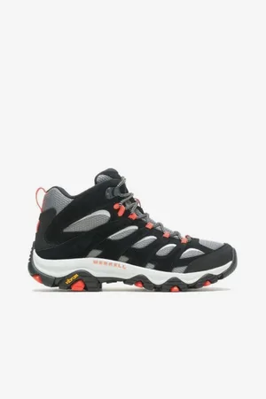 Merrell Černé pánské outdoorové kotníkové tenisky Moab 3 Mid