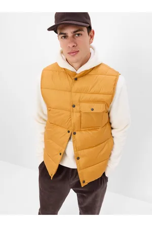 GAP Žlutá pánská prošívaná vesta