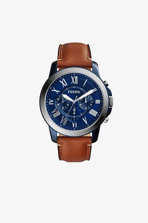 Fossil Modré pánské hodinky Grand