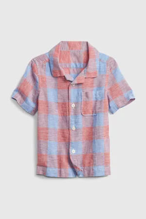 GAP Barevná klučičí dětská košile shirt