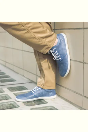 Vasky Dámské kožené barefoot Terry Blue