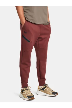 Under Armour Vínové sportovní tepláky UA Unstoppable Flc Joggers